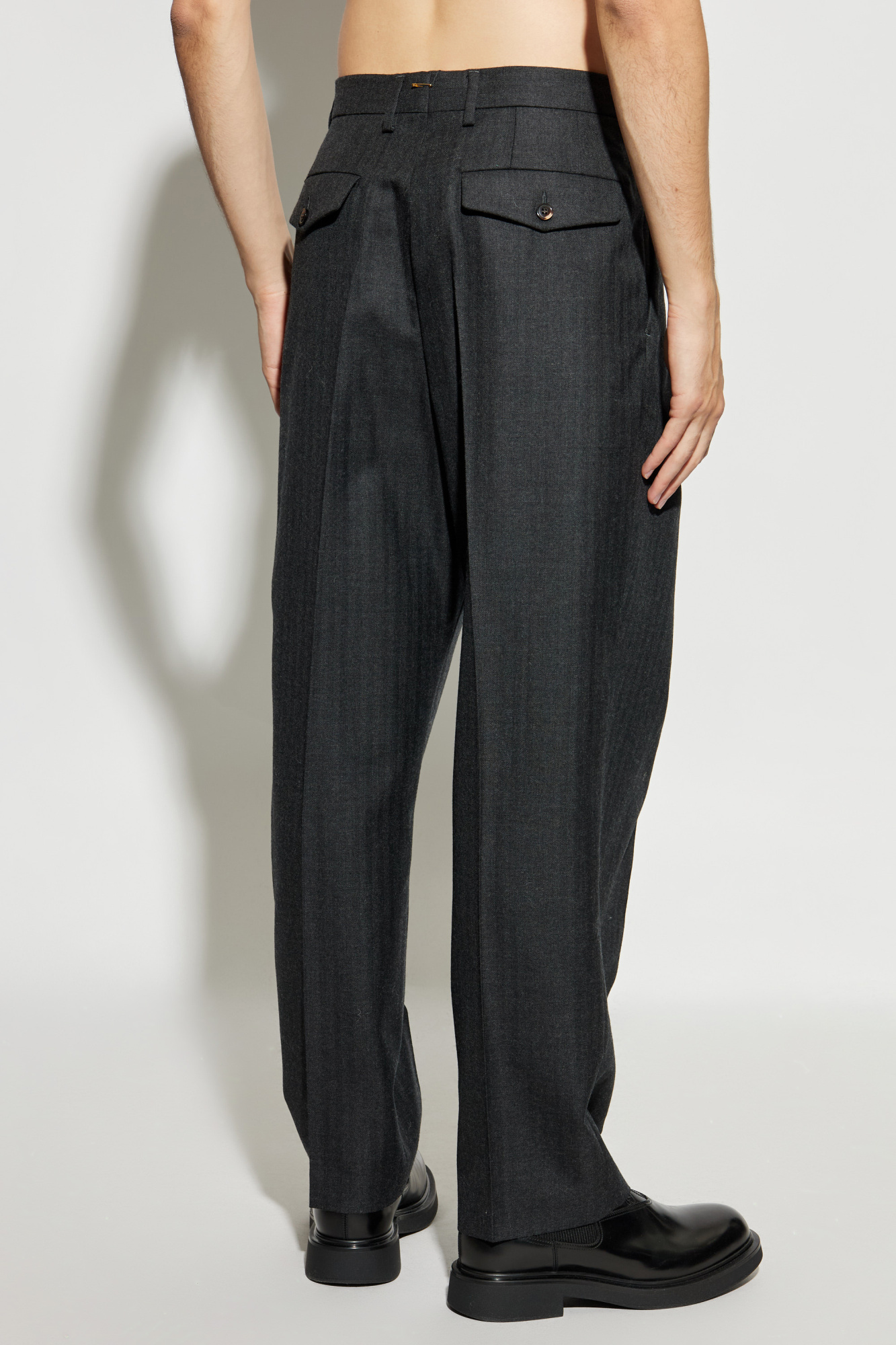 Grey 'Phoenix' trousers Dries Van Noten - Vitkac Slovakia